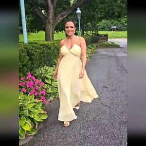 Club monaco yellow dress